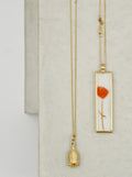 Anhänger 750/-Gold. Porzellan