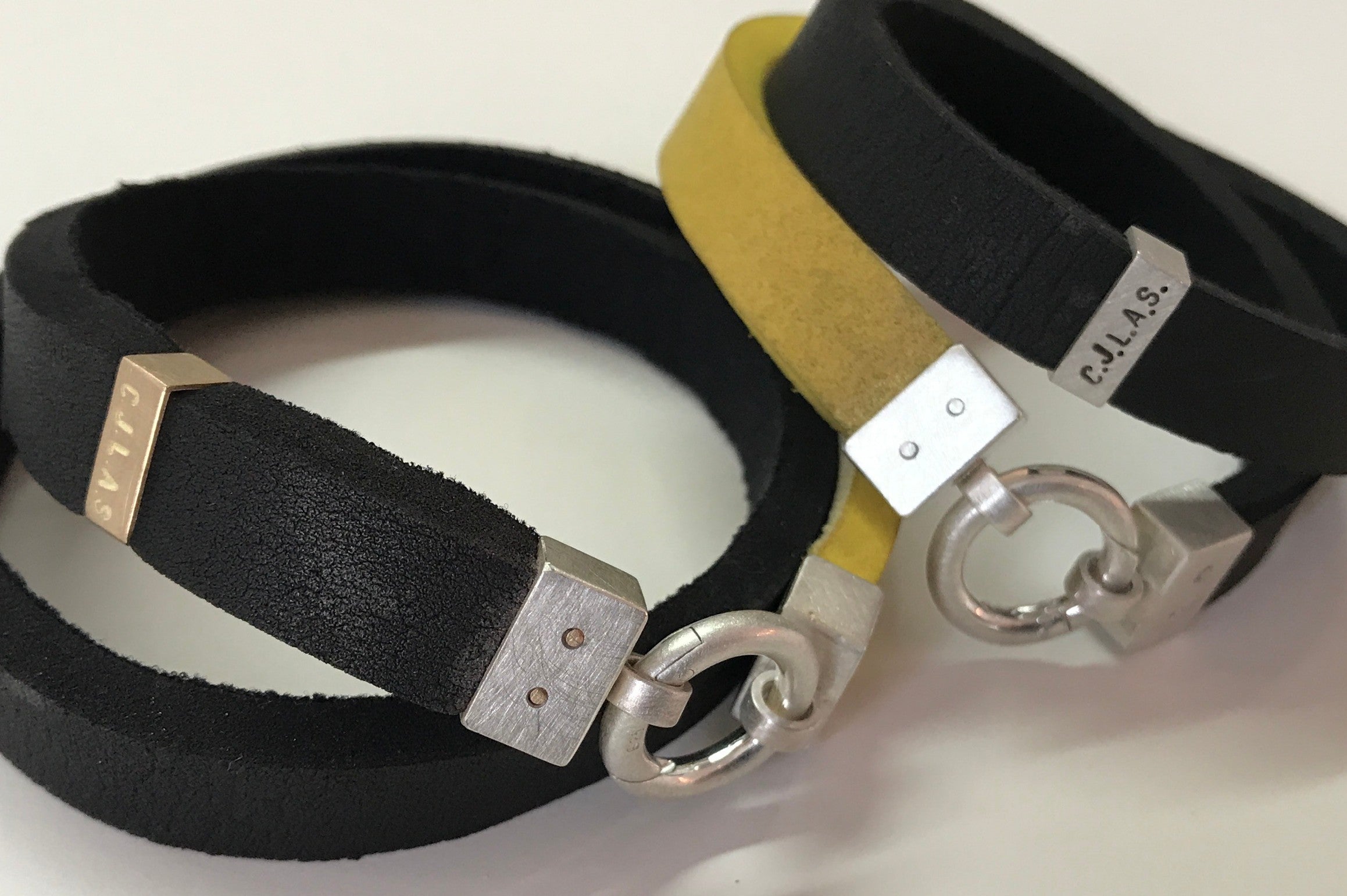Armbänder 925/-Silber Neopren