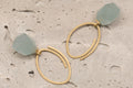 Creolen 750/-Gold Beryll