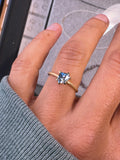 Ring blau/grün Turmalin