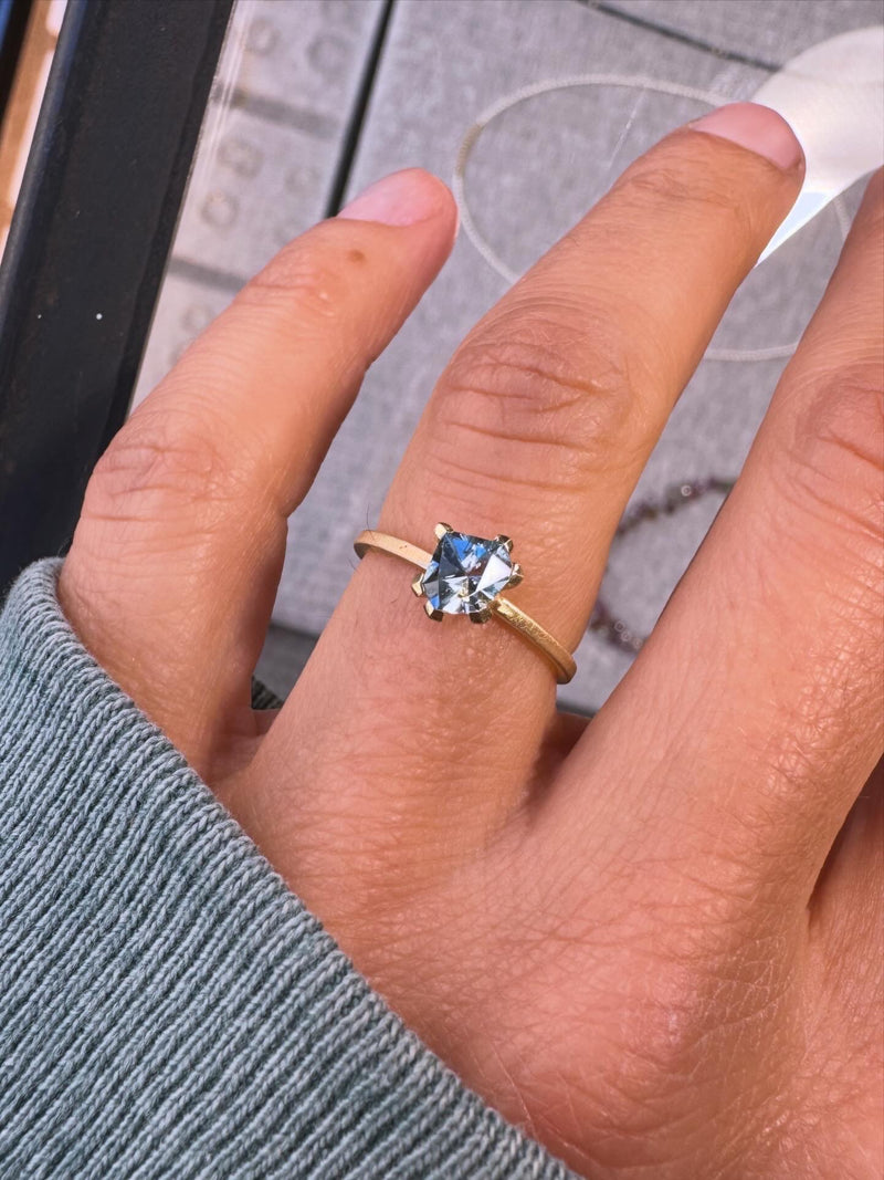 Ring blau/grün Turmalin