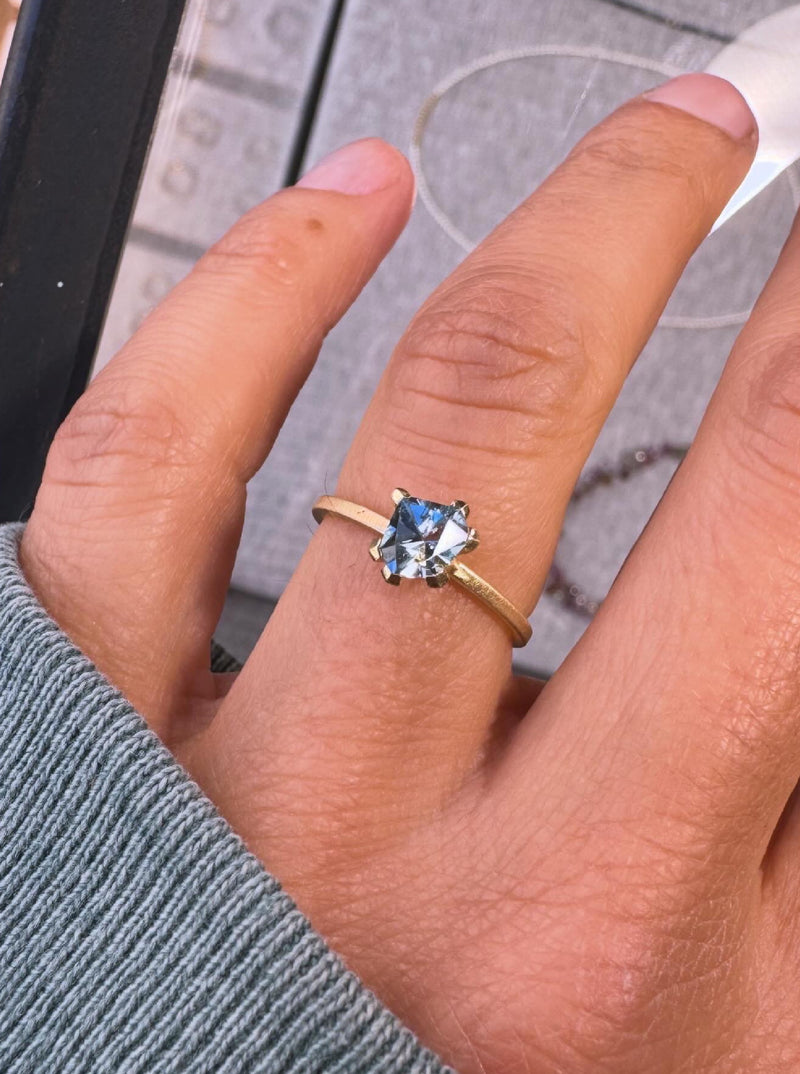 Ring blau/grün Turmalin