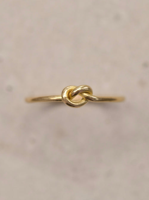 8er Knotenring mini aus 750/-Gold