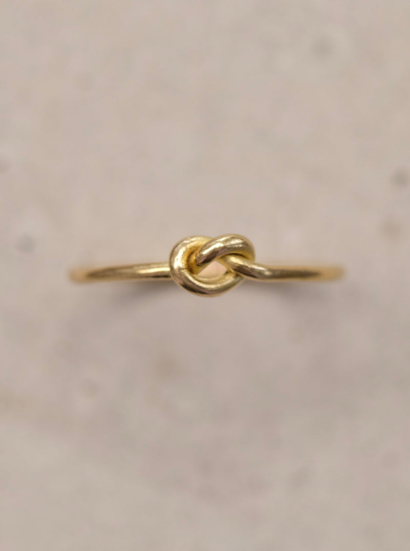 8er Knotenring mini aus 750/-Gold