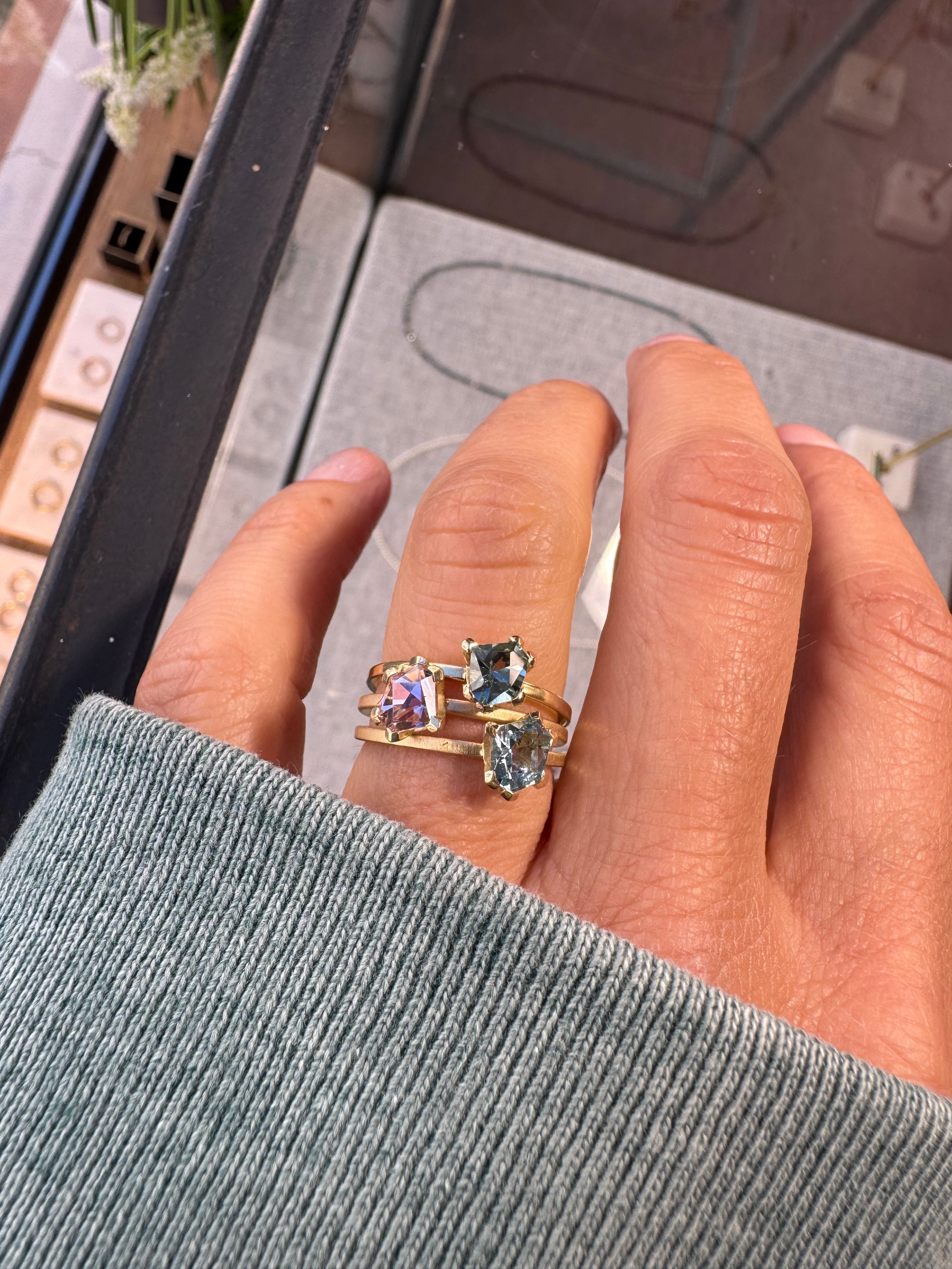 Ring rosa Turmalin Detail 2