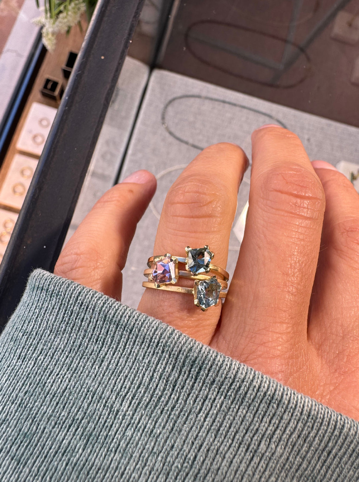 Ring rosa Turmalin Detail 2