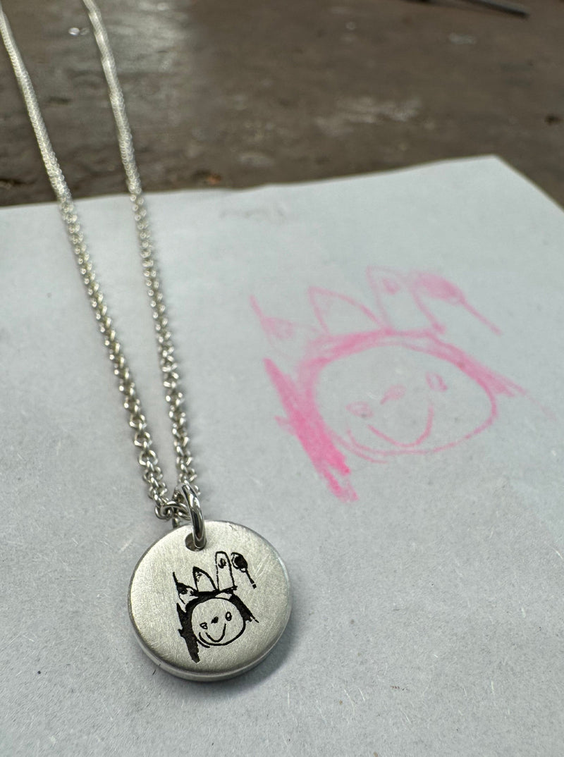 Kinderzeichnung 925/-Silber