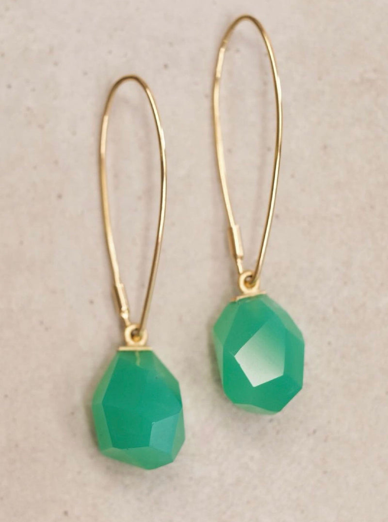 Ohrhänger 750/-Gold Chrysopras