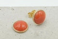 Ohrstecker 750/-Gold Koralle