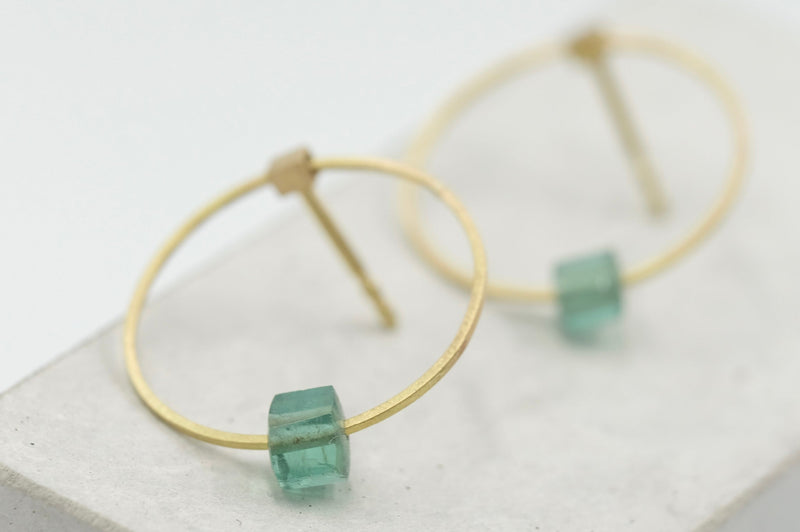 Ohrstecker 750/- Gold Turmalin