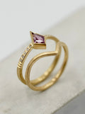 Ring 750/-Gold Brillanten Turmalin