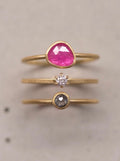 Ringe 750/-Gold Rubin Brillant Diamant