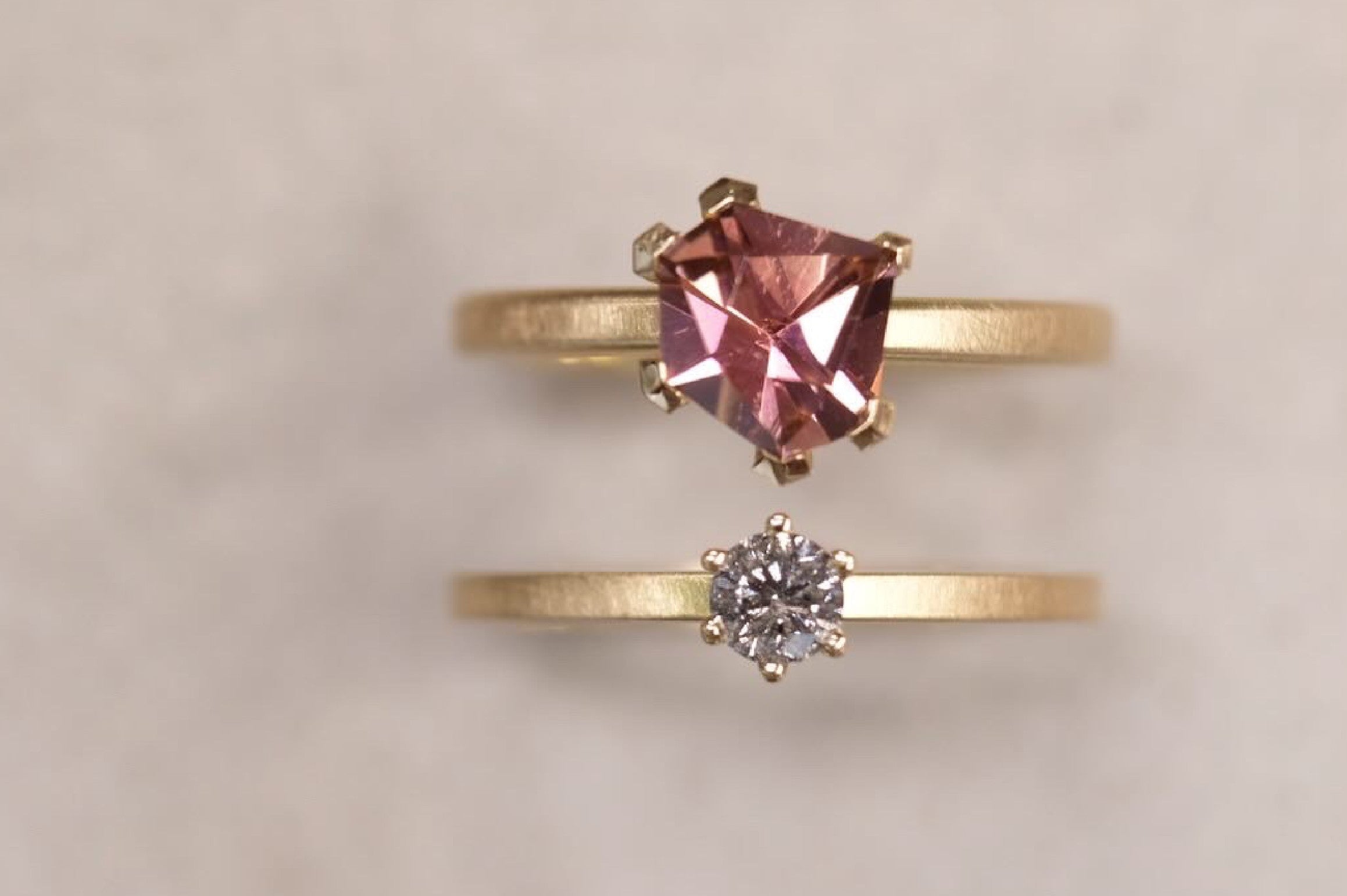 Ringe 750/-Gold Turmalin Brillant