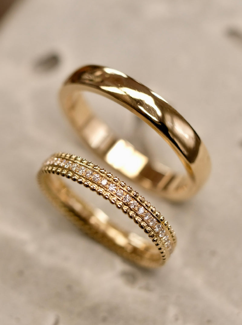 Trauringe 585/-Gold Brillanten