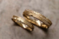 Trauringe 585/-Gold "Feder"