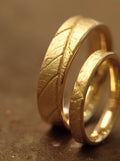 Trauringe 750/-Gold Abdruck Blatt