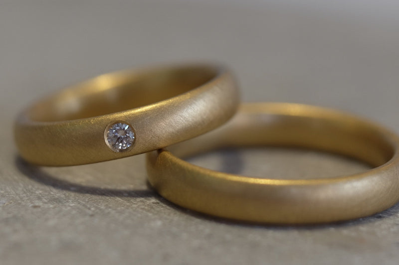 Trauringe 750/-Gold Brillant