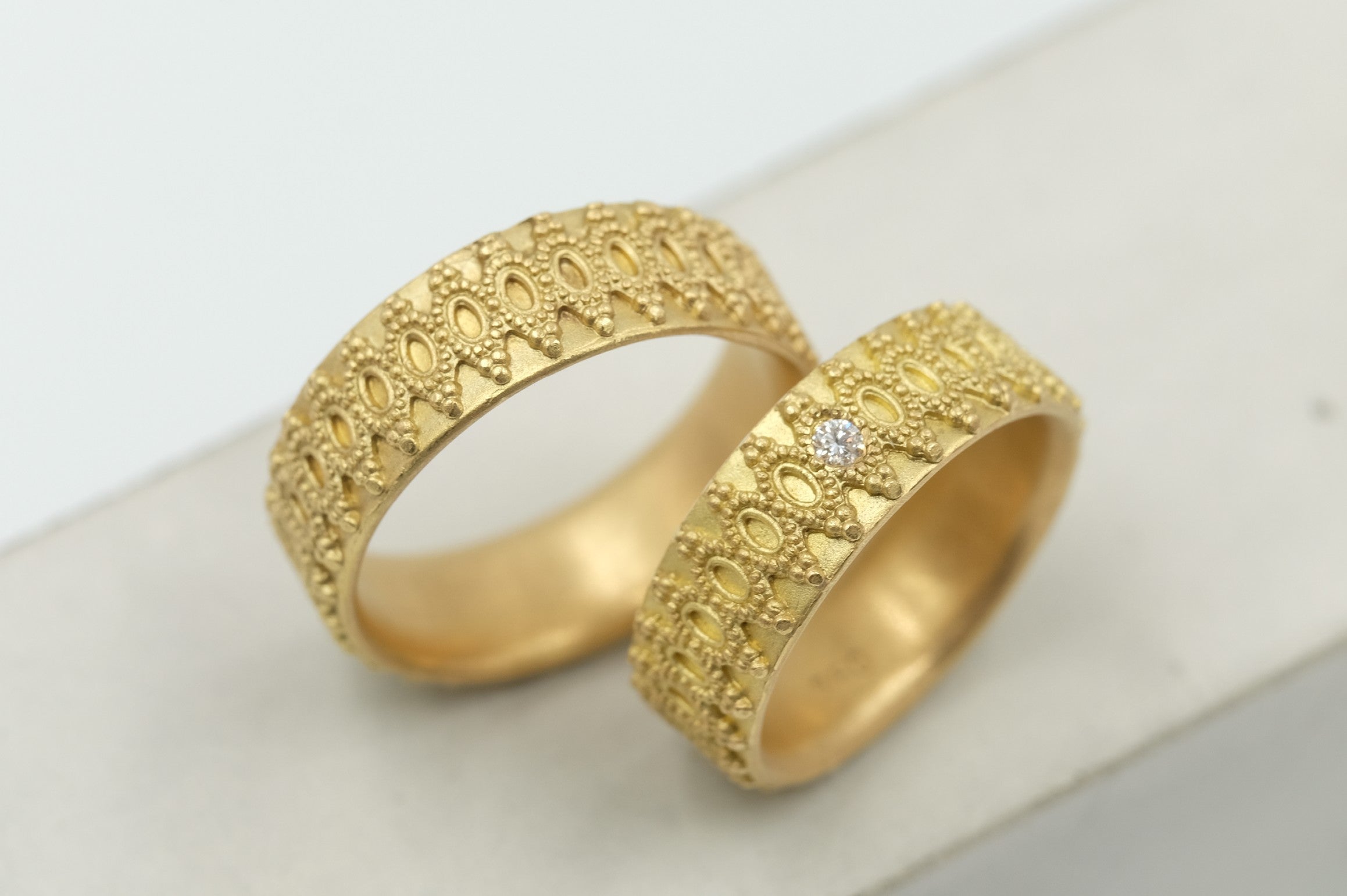 Trauringe 750/-Gold "Oriental"