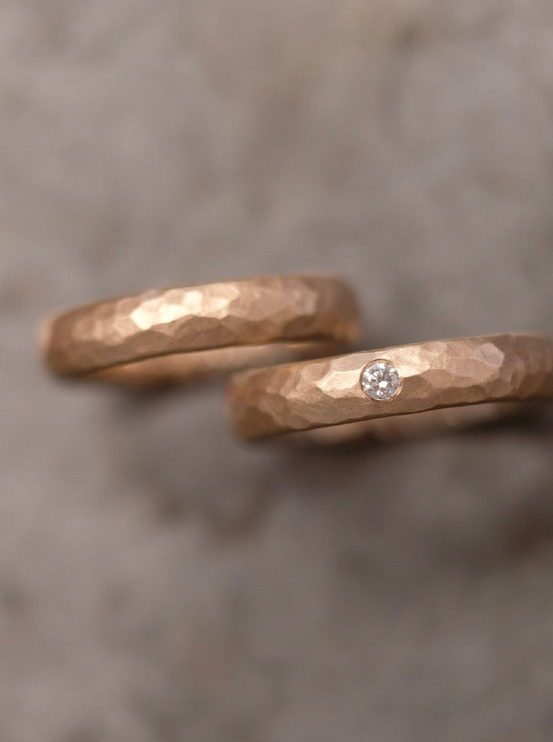 Trauringe 750/-Roségold Brillant