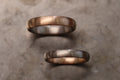Trauringe 750/-Rotgold Weißgold